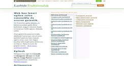 Desktop Screenshot of aintzinakolanbideak.net